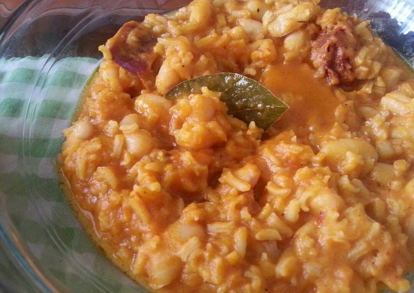 Alubias blancas con arroz