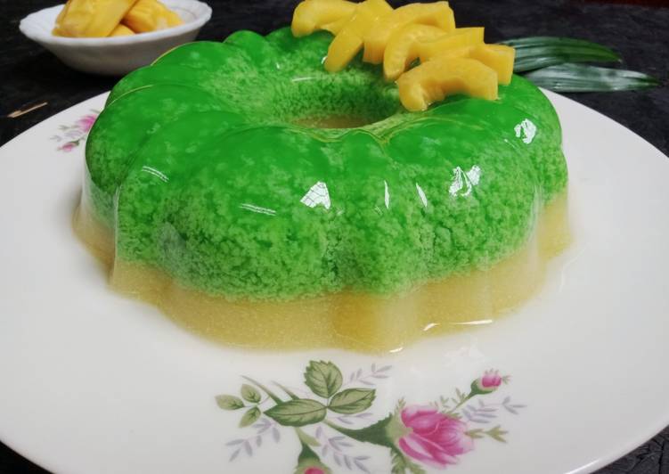 Puding Lumut Lapis Nangka