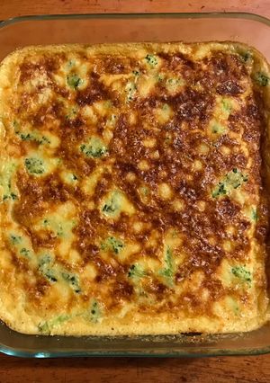 Una foto de Soufflé de brócoli