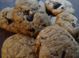 Una foto de Chocolate chip cookies