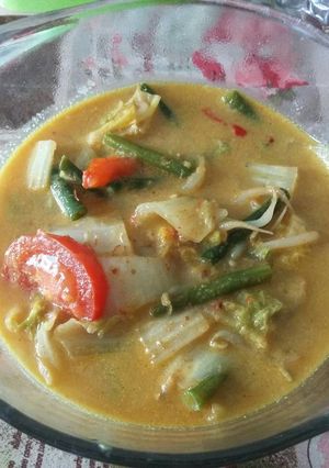 Foto resep Lodeh sawi putih dan kacang panjang