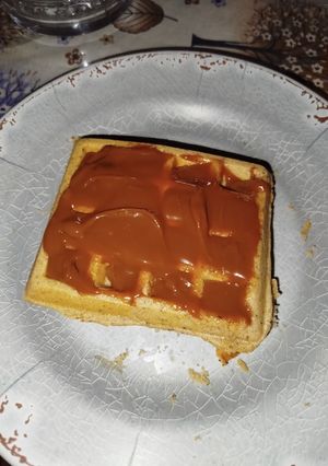 Una foto de Waffles de harina de almendras