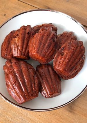 Une photo de Madeleine au chocolat