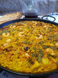Una foto de Arroz con sepia