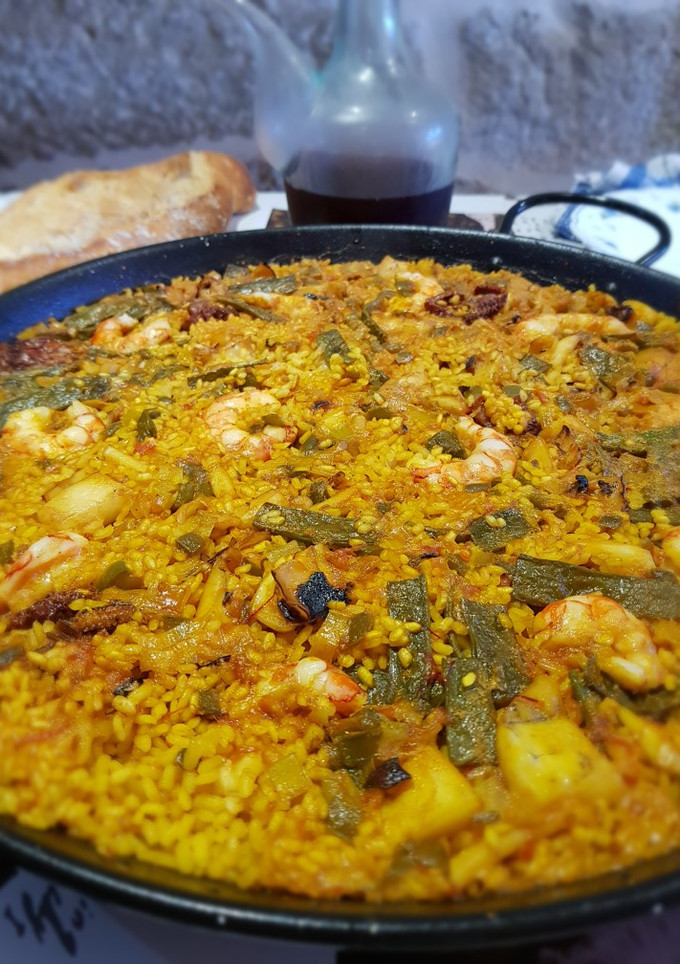 Una foto de Arroz con sepia