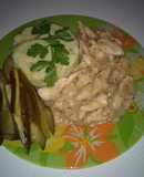 Простейший бефстроганов из курицы