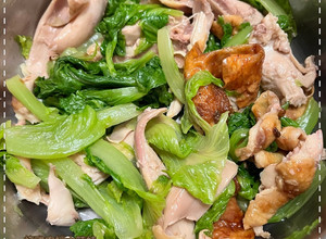 烤雞肉拌大陸妹 的食譜成品照片