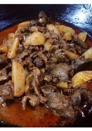 Foto resep 90. Rendang Ampela Ati Goreng