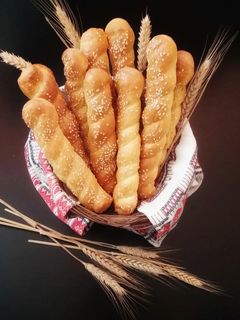 O poză a rețetei Baghete cu brânză și smântână.