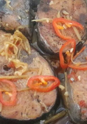 Hình của món Cá ngừ kho.