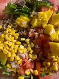 Una foto de Ensalada de mango