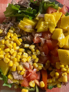 Una foto de Ensalada de mango
