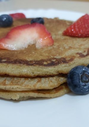 Una foto de Tortitas de avena y plátano🍌 buenisimassss!!!