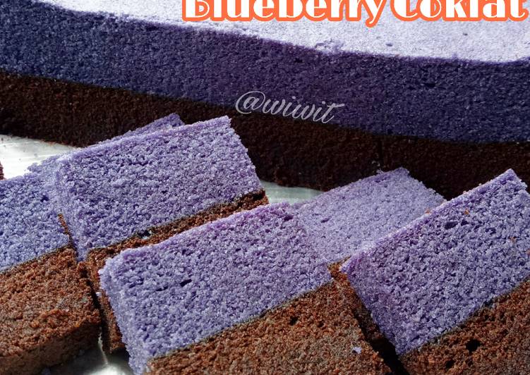 Resep masakan Brownies Kukus Blueberry Coklat | Resep Bumbu Brownies Kukus Blueberry Coklat Yang Menggugah Selera
