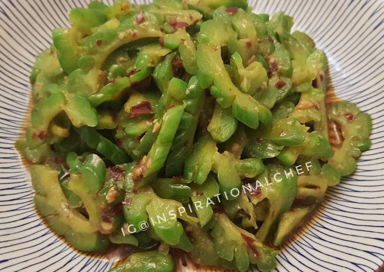 Cara Gampang meracik Tumis Pare sambal cabe lada, Lezat Sekali