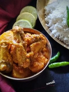 চিকেন কষা (chicken kosha recipe in bengali) রেসিপির প্রধান ছবি