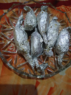 A picture of Chocolate cheese kabab.