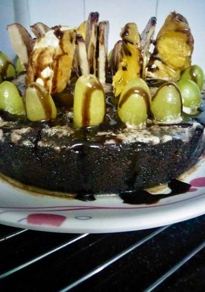 A picture of Choco licious fruit cake.