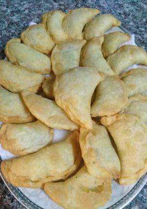 صورة لوصفة سمبوسة بمكونين فقط