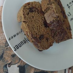 A picture of Choco chips Millet (Millet) cake - Gluten and lactose free.