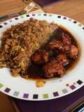 Sesame Chicken with Egg-Fried Rice