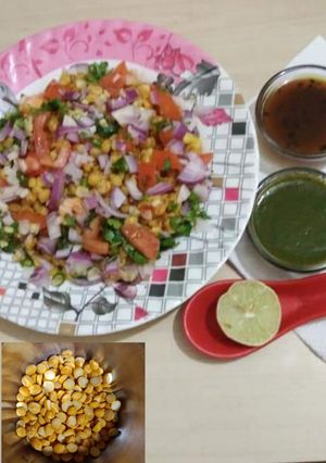 A picture of Chana dal chat.