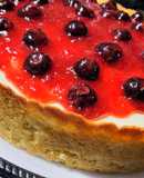 Postre Cheesecake sin azúcar con harina de almendras