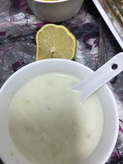 صورة لوصفة شوربة ذرة و دجاج بكريمة خفق