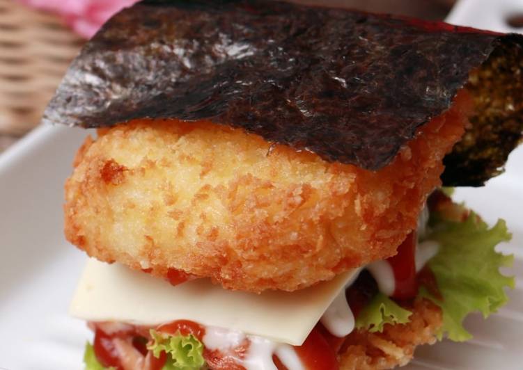 Olahan Burger Nasi | Bahan Membuat Burger Nasi Yang Bikin Ngiler