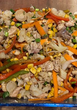 Una foto de Ceviche de lomos de corvina
