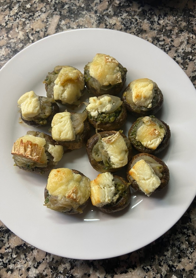 Una foto de Champiñones rellenos
