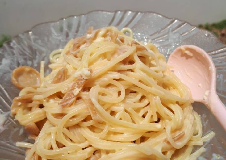 Resep Spagheti carbonara Anti Gagal