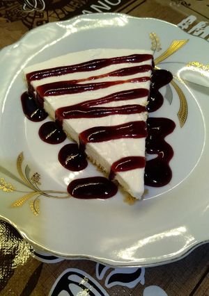 صورة لوصفة تشيز كيك بصوص الفراولة 🍓