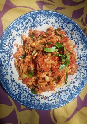 Foto resep Ayam suwir daun jeruk