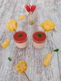 Panna cotta au chèvre et à la tomate