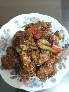 Foto resep Ayam goreng tepung saos teriyaki