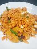 ข้าวผัดน้ำพริกเผา ไข่เค็ม