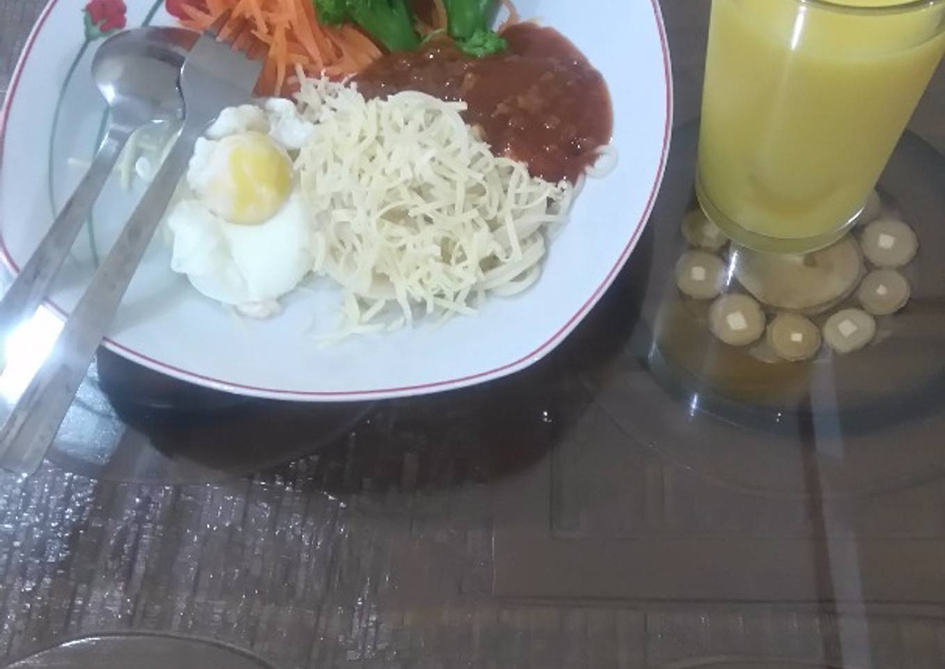 Spagethy special dan jus mangga