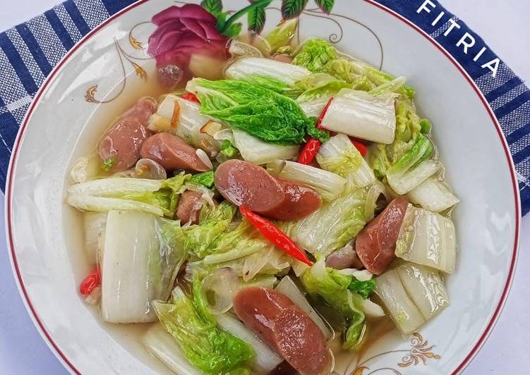 29.Tumis sawi putih sosis 29.Tumis sawi putih sosis