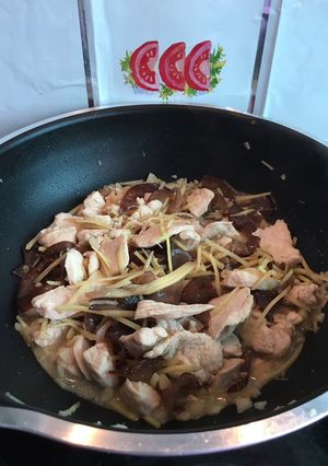 รูปของ อกไก่ผัดขิง