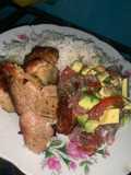 Fritada con ensalada de aguacate