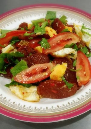 รูปของ ยำไข่ดาว-กุนเชียง