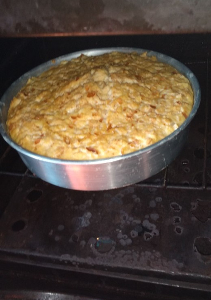 Una foto de Budín de pan Relleno con De.de leche