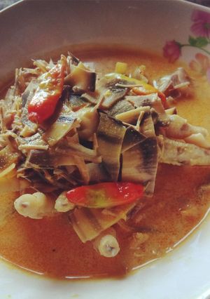 Foto resep Santan jantung pisang & ceker ayam