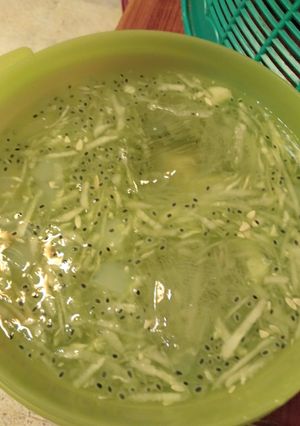 Foto resep Es mentimum selasih