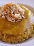 Risotto de bogavante al azafrán con velo de su jugo