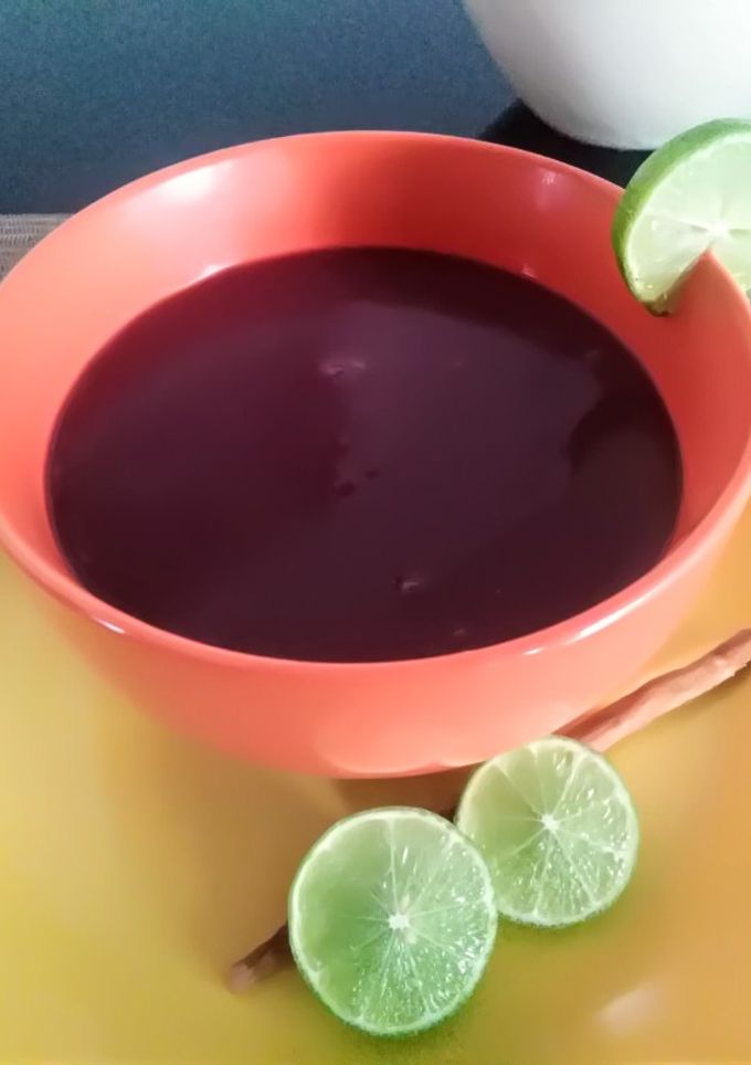 Una foto de Api Bebida Morada de los Andes 👍🇵🇪
