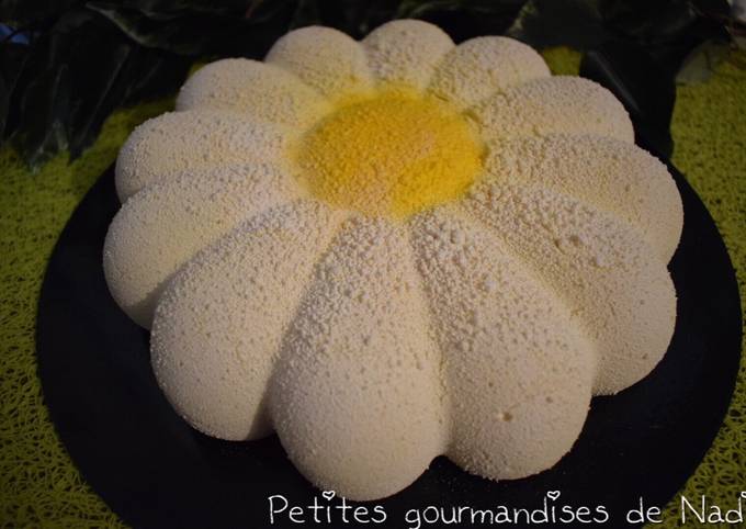 Bavarois chocolat blanc framboise