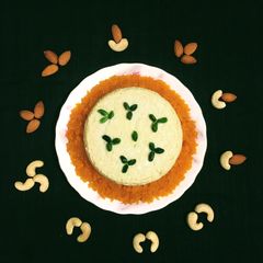 A picture of Bhapa Doi / Steamed Yoghurt Pudding.
