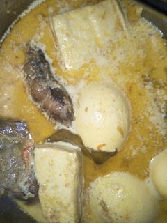 Foto resep Sayur mangut, tahu, telur simple (ikan asap)